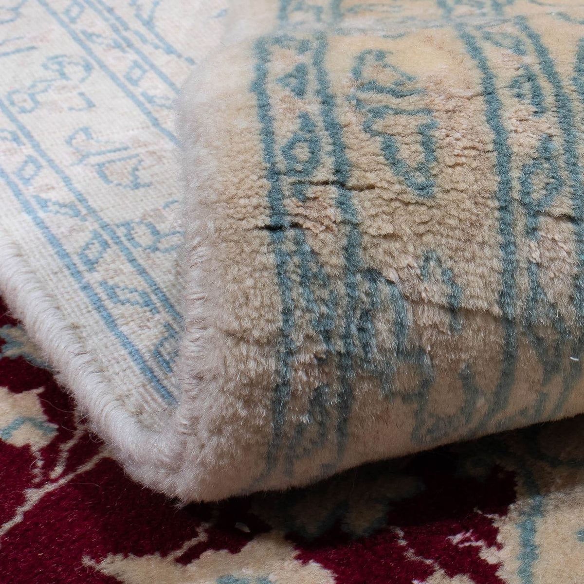 Dywan perski - Nain - 300 x 202 cm - ciemna czerwień