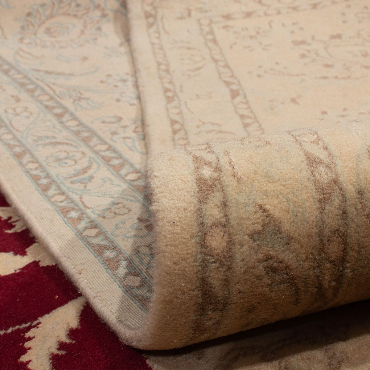 Dywan perski - Nain - 337 x 243 cm - jasnobrązowy