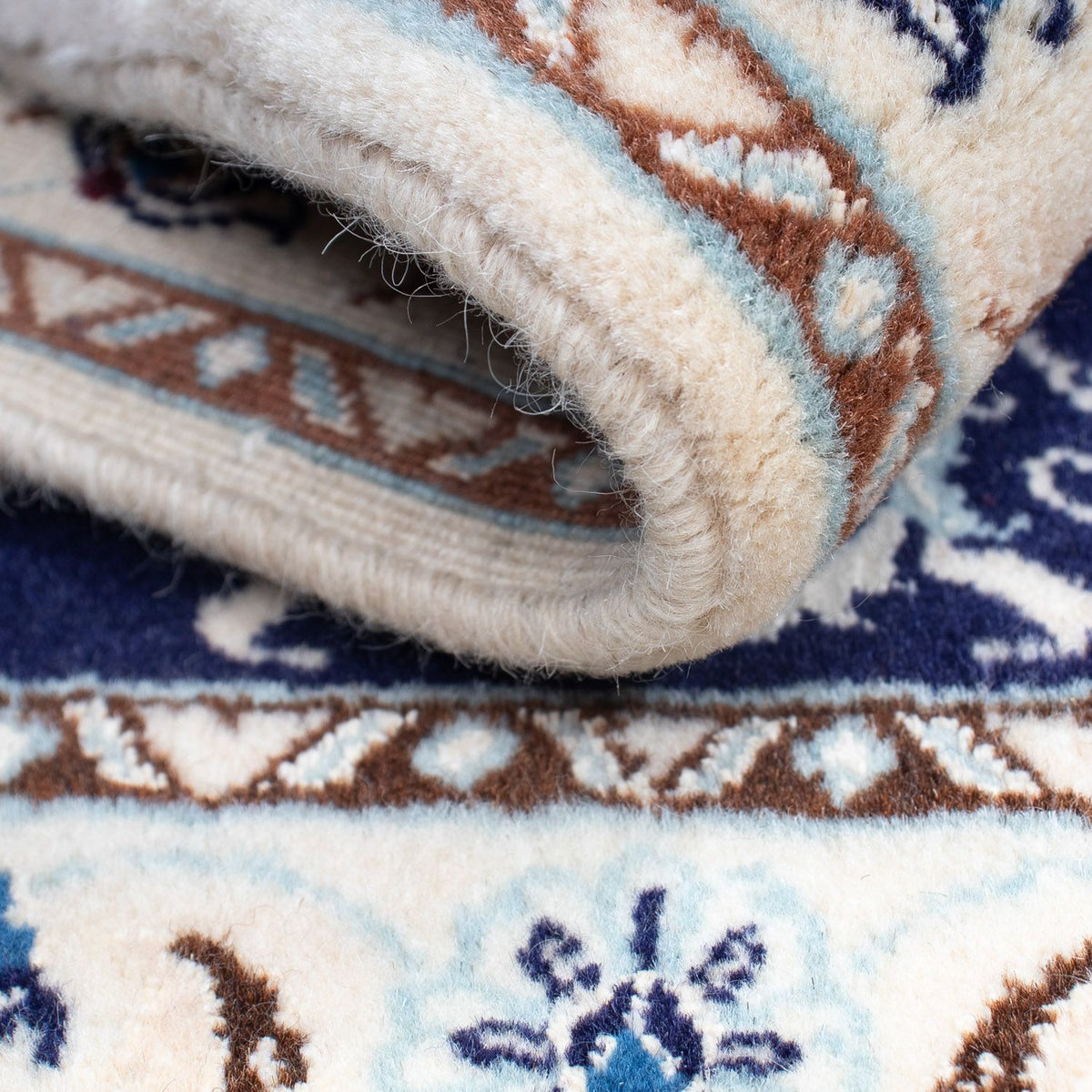 Dywan perski - Nain - Królewski - 85 x 55 cm - ciemnoniebieski