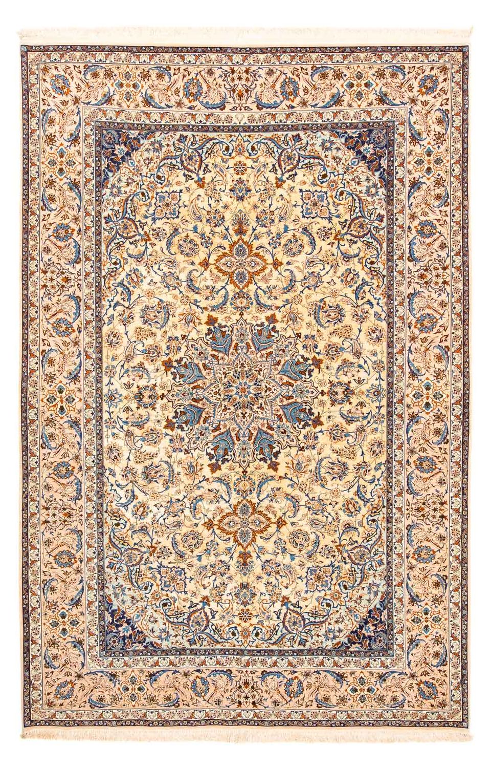 Dywan perski - Isfahan - Premium - 310 x 206 cm - beżowy