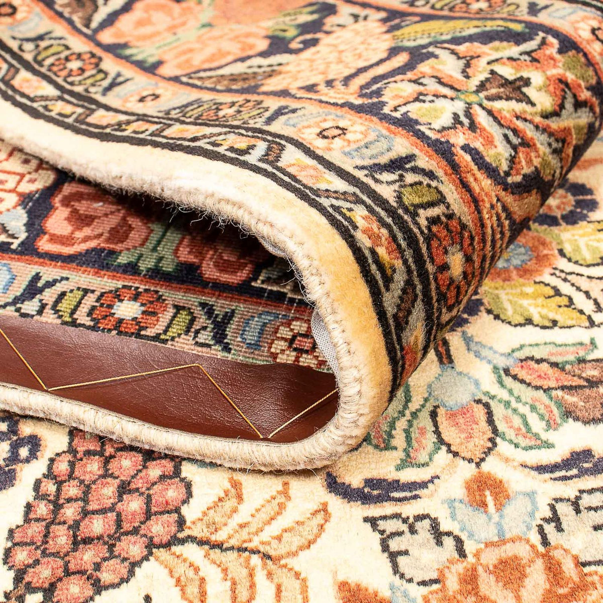 Dywan perski - Bijar - 206 x 137 cm - beżowy