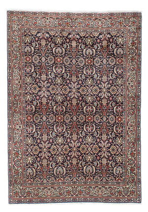 Dywan perski - Bijar - 203 x 141 cm - ciemnoniebieski