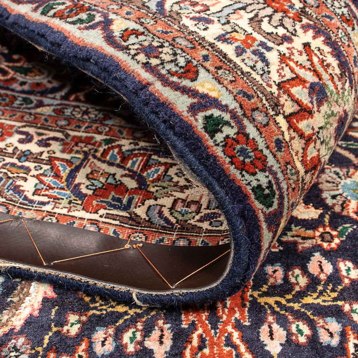 Dywan perski - Bijar - 203 x 141 cm - ciemnoniebieski