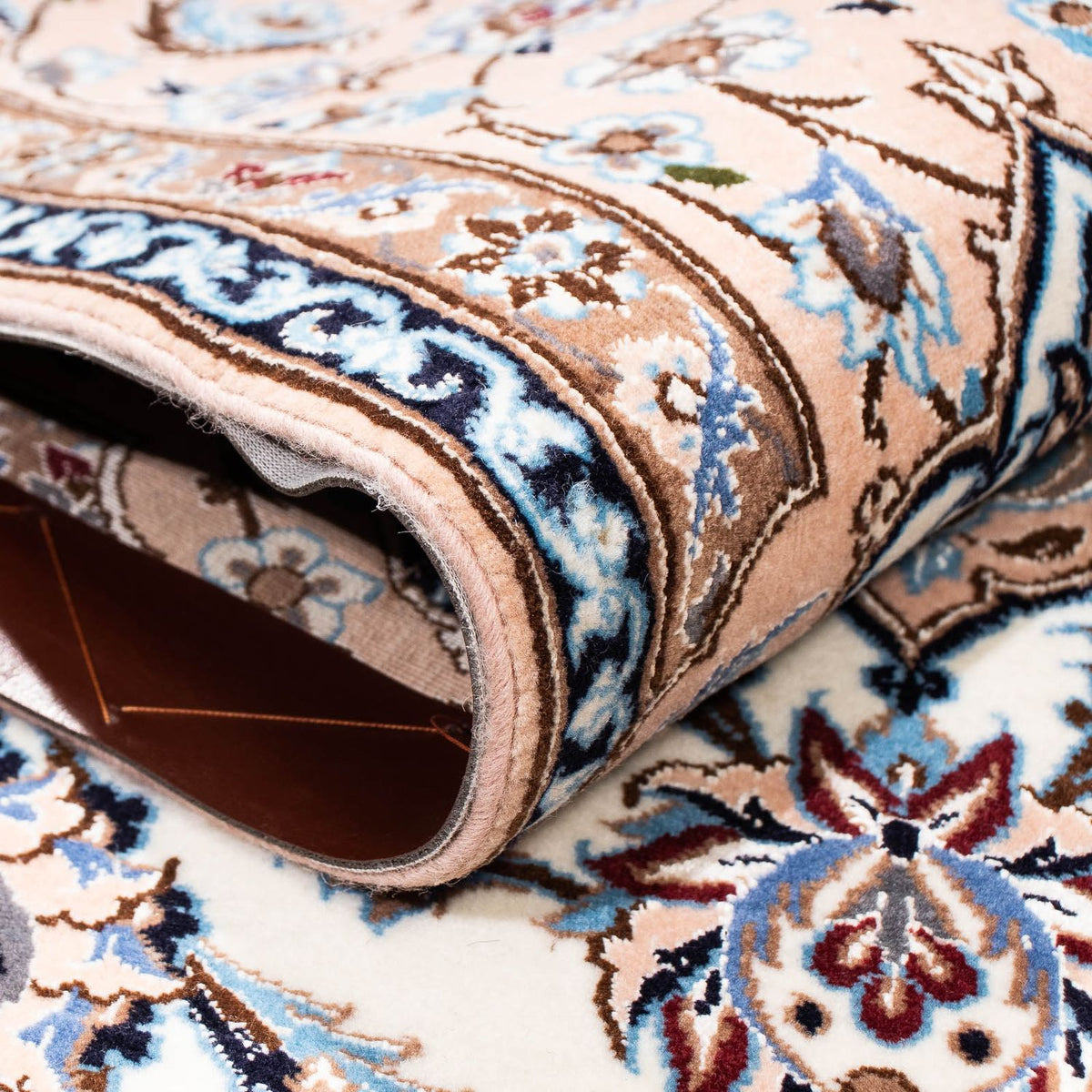 Dywan perski - Nain - Premium - 232 x 150 cm - beżowy