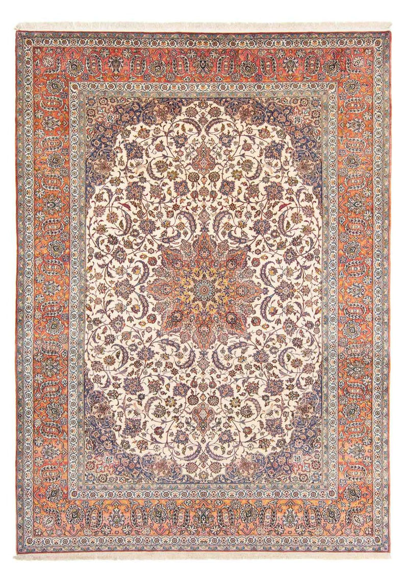 Dywan perski - Isfahan - Premium - 362 x 255 cm - beżowy