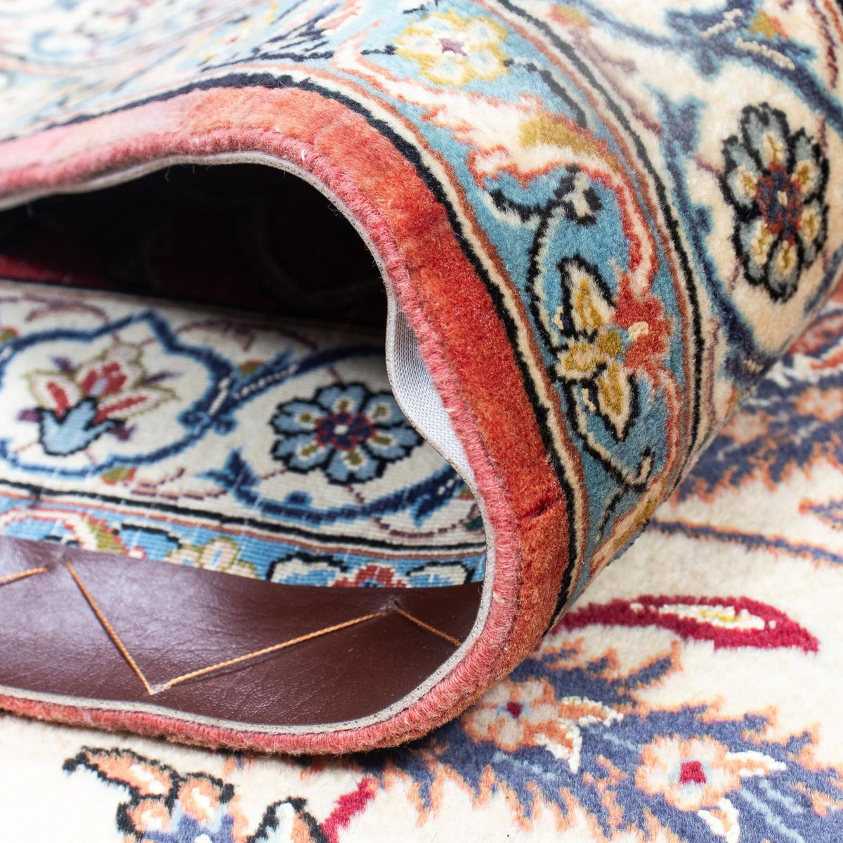 Dywan perski - Isfahan - Premium - 362 x 255 cm - beżowy