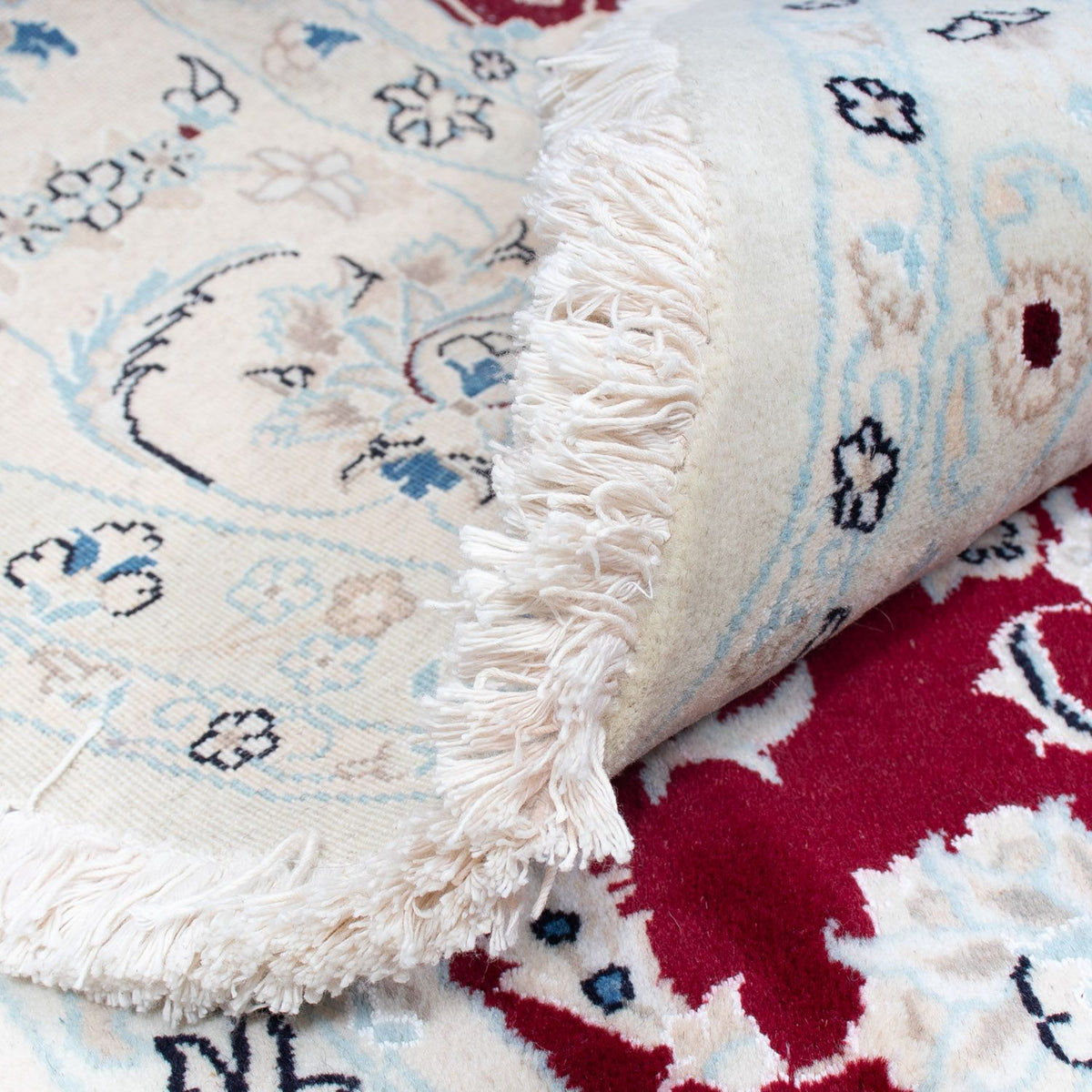 Dywan perski - Nain okrągły  - 295 x 295 cm - ciemna czerwień