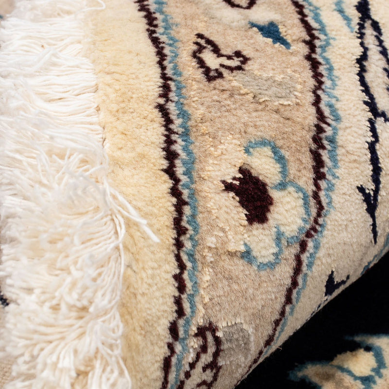 Dywan perski - Nain okrągły  - 243 x 243 cm - ciemnoniebieski