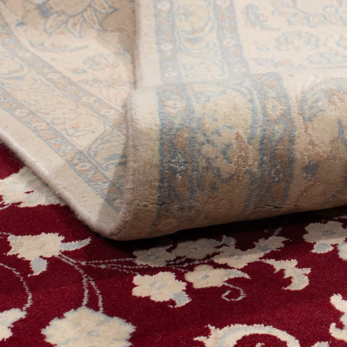 Dywan perski - Nain - 341 x 248 cm - ciemna czerwień