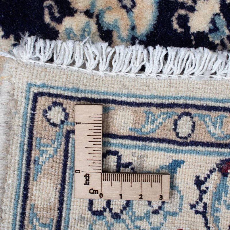 Dywan perski - Nain - Królewski - 94 x 56 cm - ciemnoniebieski