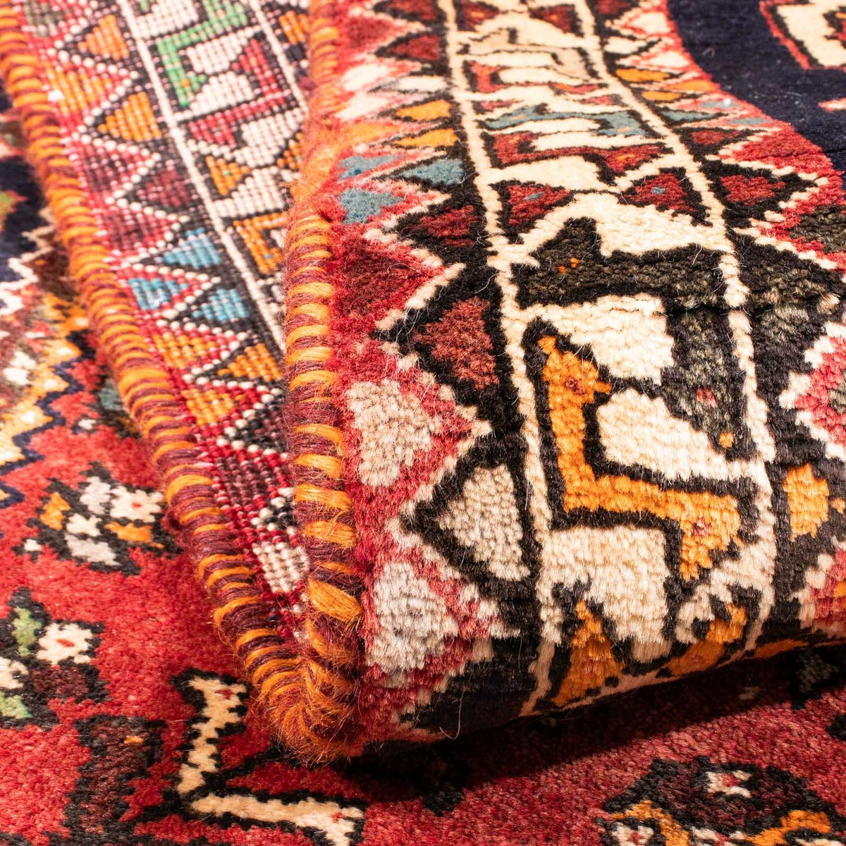 Perski dywan - Nomadyczny - 162 x 112 cm - ciemna czerwień