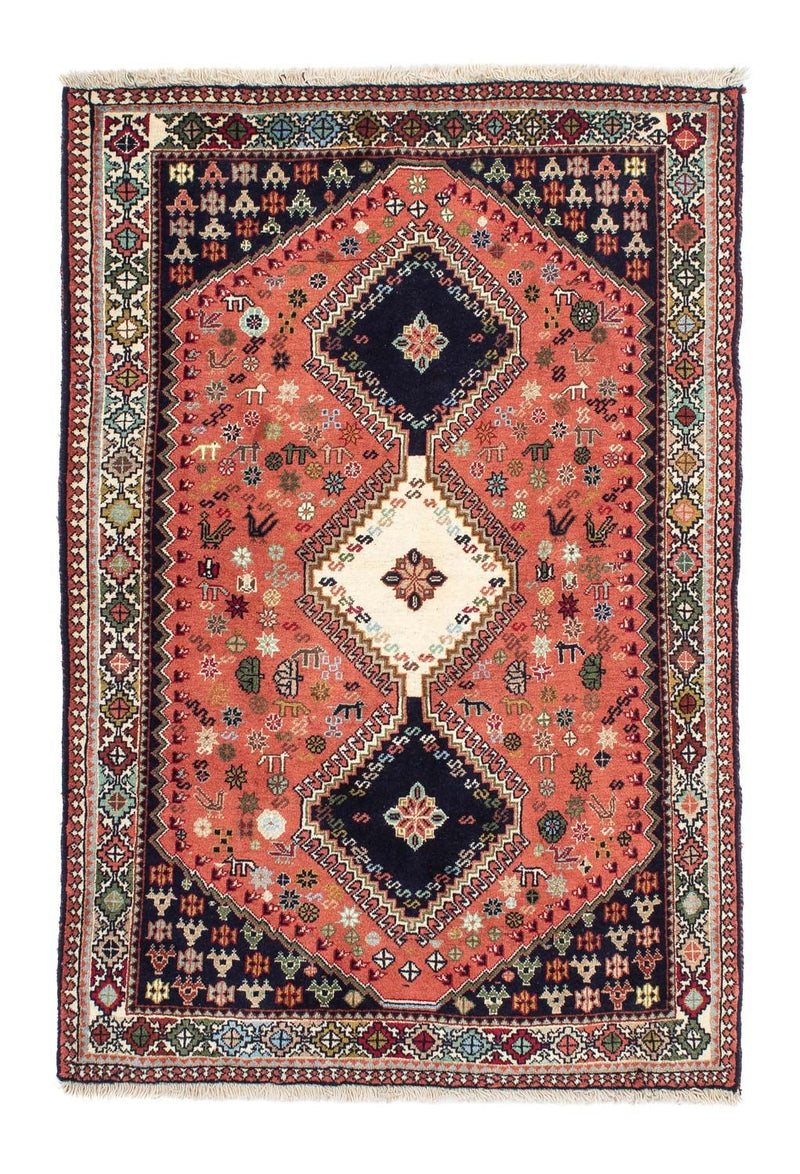 Perski dywan - Nomadyczny - 150 x 101 cm - ciemnoniebieski