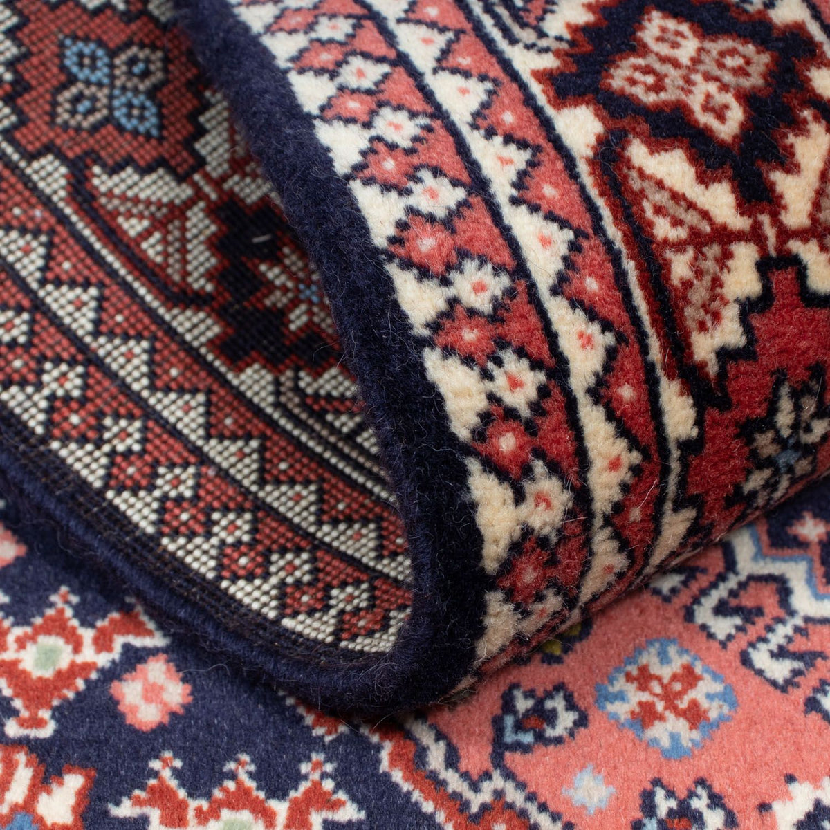 Perski dywan - Nomadyczny - 144 x 102 cm - ciemnoniebieski