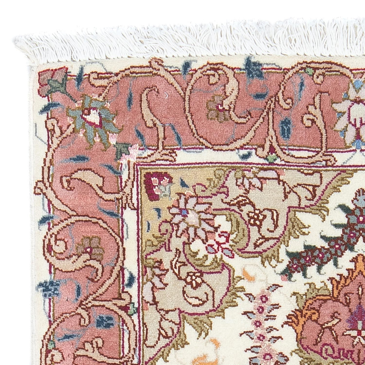 Dywan perski - Tabriz - Królewski - 89 x 58 cm - beżowy