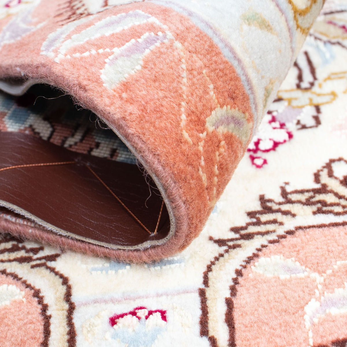 Dywan perski - Tabriz - Królewski - 85 x 64 cm - beżowy