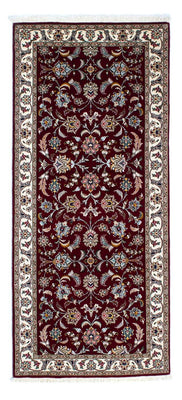 Biegacz Dywan perski - Tabriz - Królewski - 205 x 88 cm - ciemna czerwień