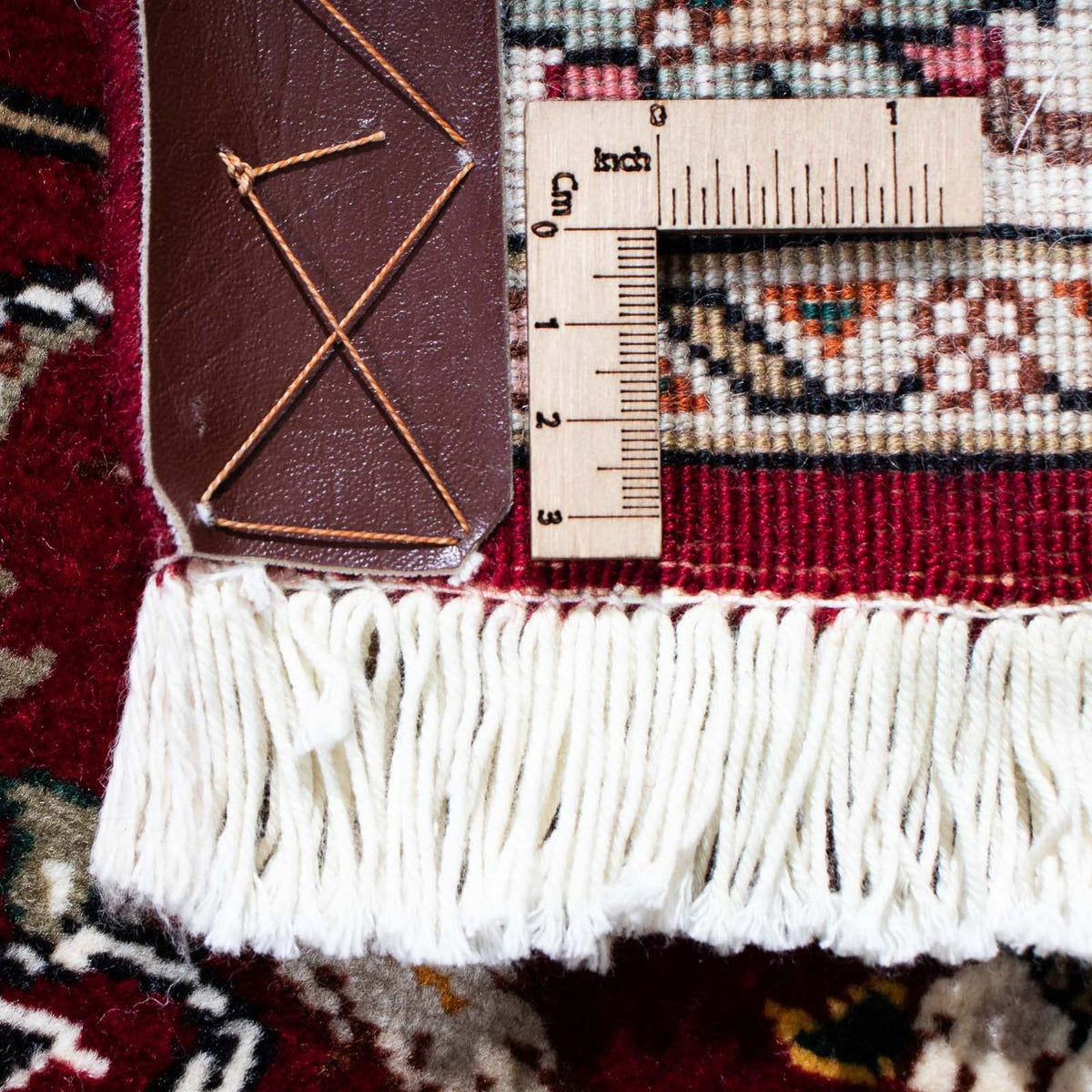 Biegacz Dywan perski - Tabriz - Królewski - 205 x 88 cm - ciemna czerwień