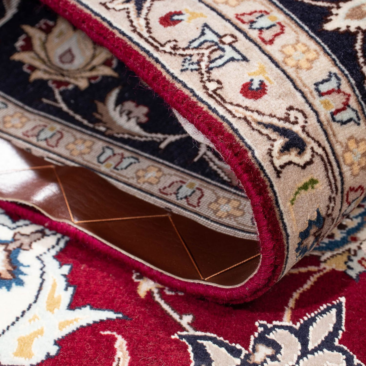 Dywan perski - Tabriz - Królewski - 195 x 153 cm - ciemna czerwień