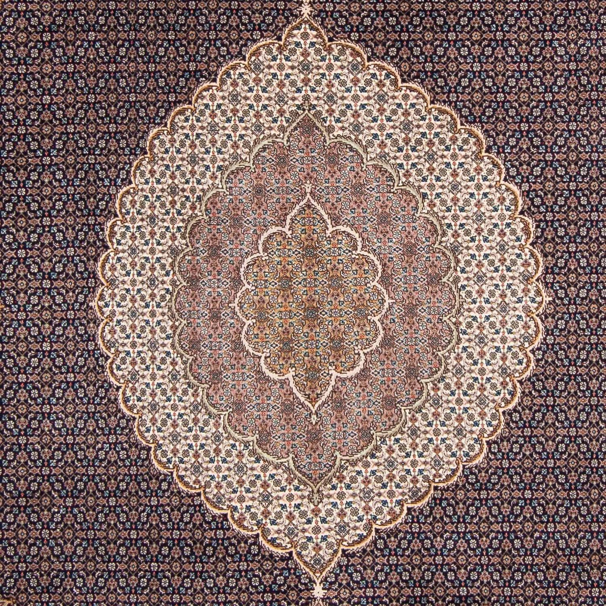 Dywan perski - Tabriz - 295 x 203 cm - ciemnoniebieski