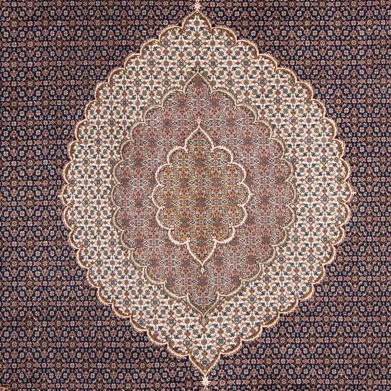 Dywan perski - Tabriz - 295 x 203 cm - ciemnoniebieski