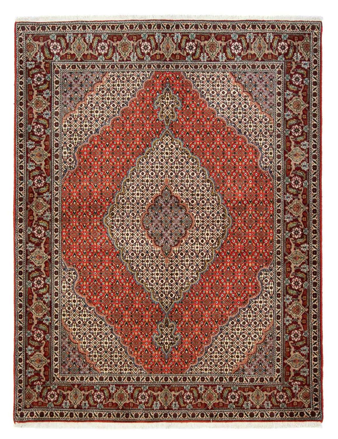 Dywan perski - Tabriz - 200 x 150 cm - ciemna czerwień