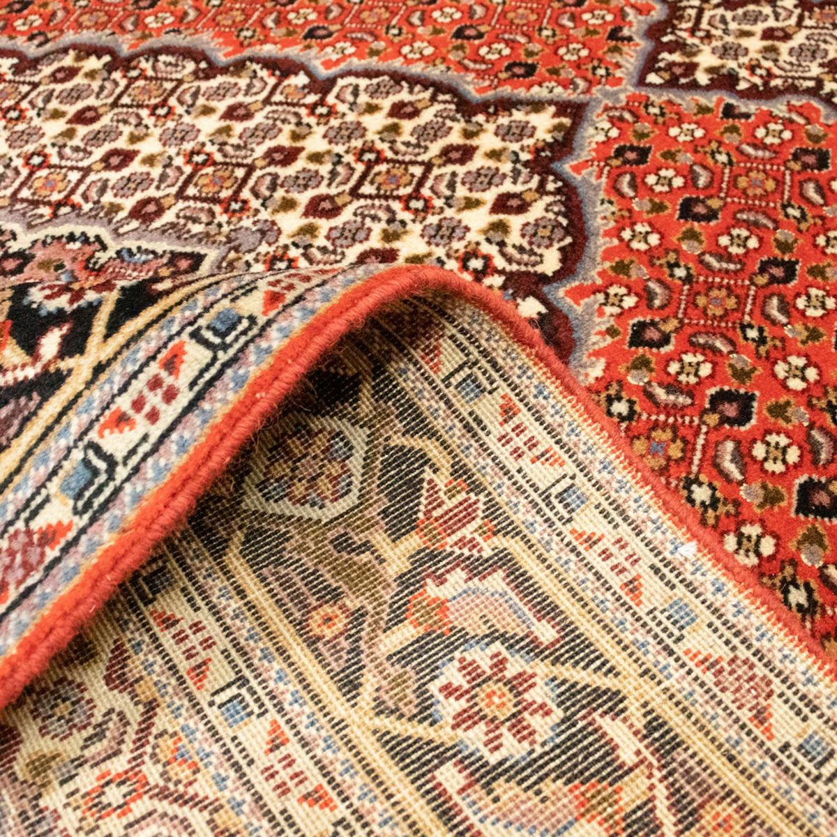 Dywan perski - Tabriz - Królewski - 197 x 148 cm - rdza