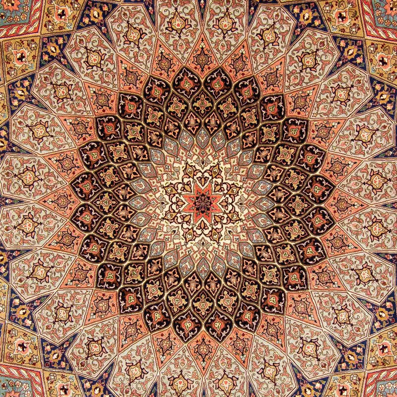 Dywan perski - Tabriz - Królewski - 410 x 304 cm - wielokolorowy