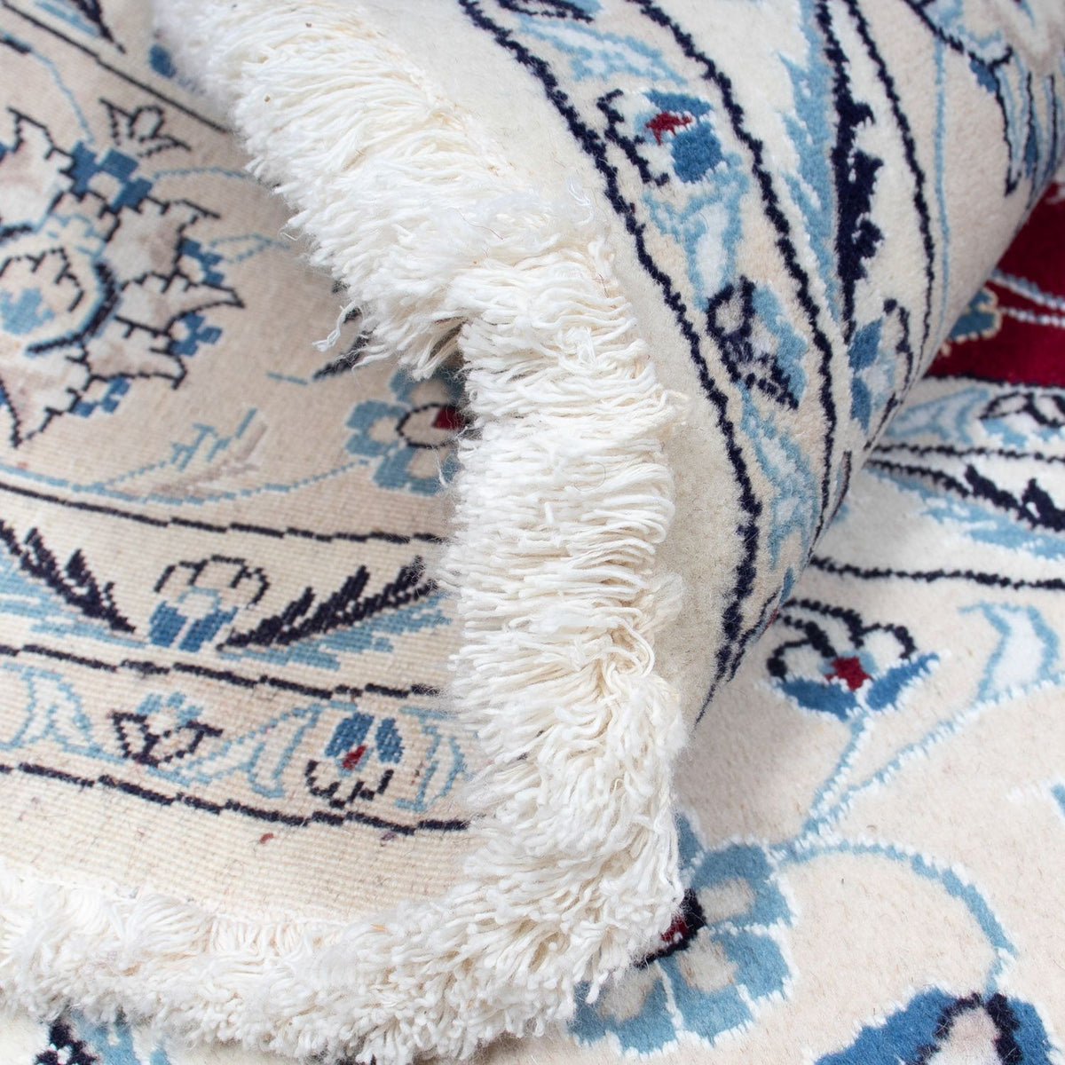 Dywan perski - Nain okrągły  - 250 x 250 cm - ciemna czerwień