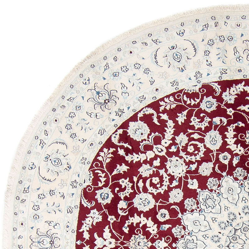 Dywan perski - Nain okrągły  - 300 x 300 cm - ciemna czerwień