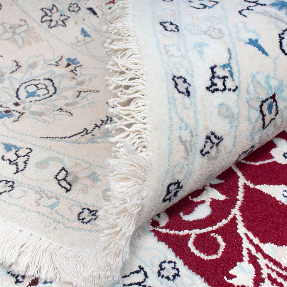 Dywan perski - Nain okrągły  - 300 x 300 cm - ciemna czerwień