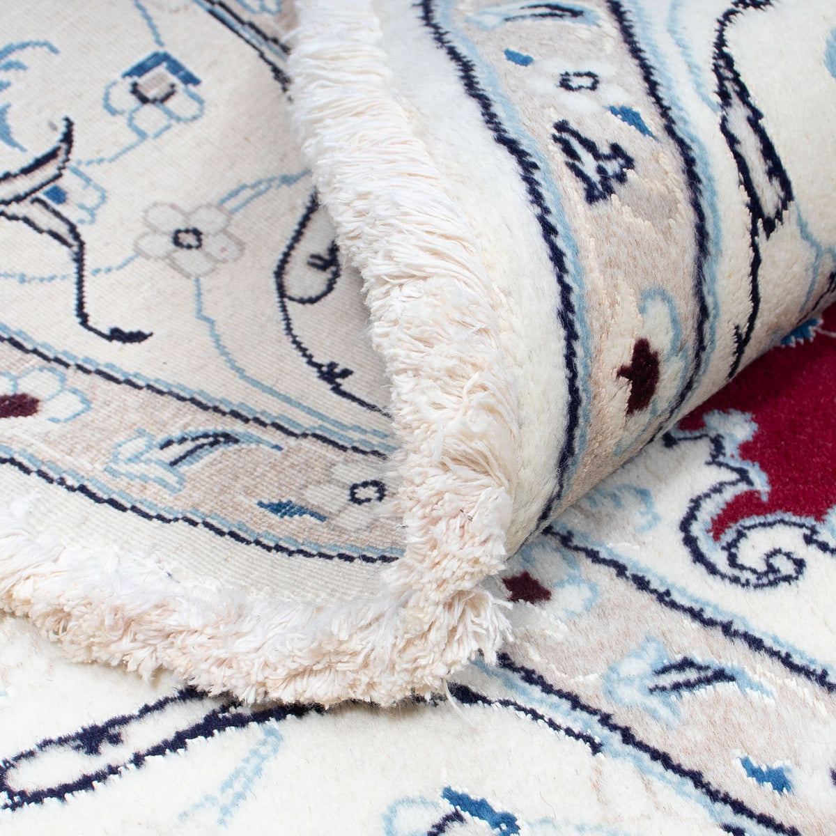 Dywan perski - Nain okrągły  - 250 x 250 cm - ciemna czerwień