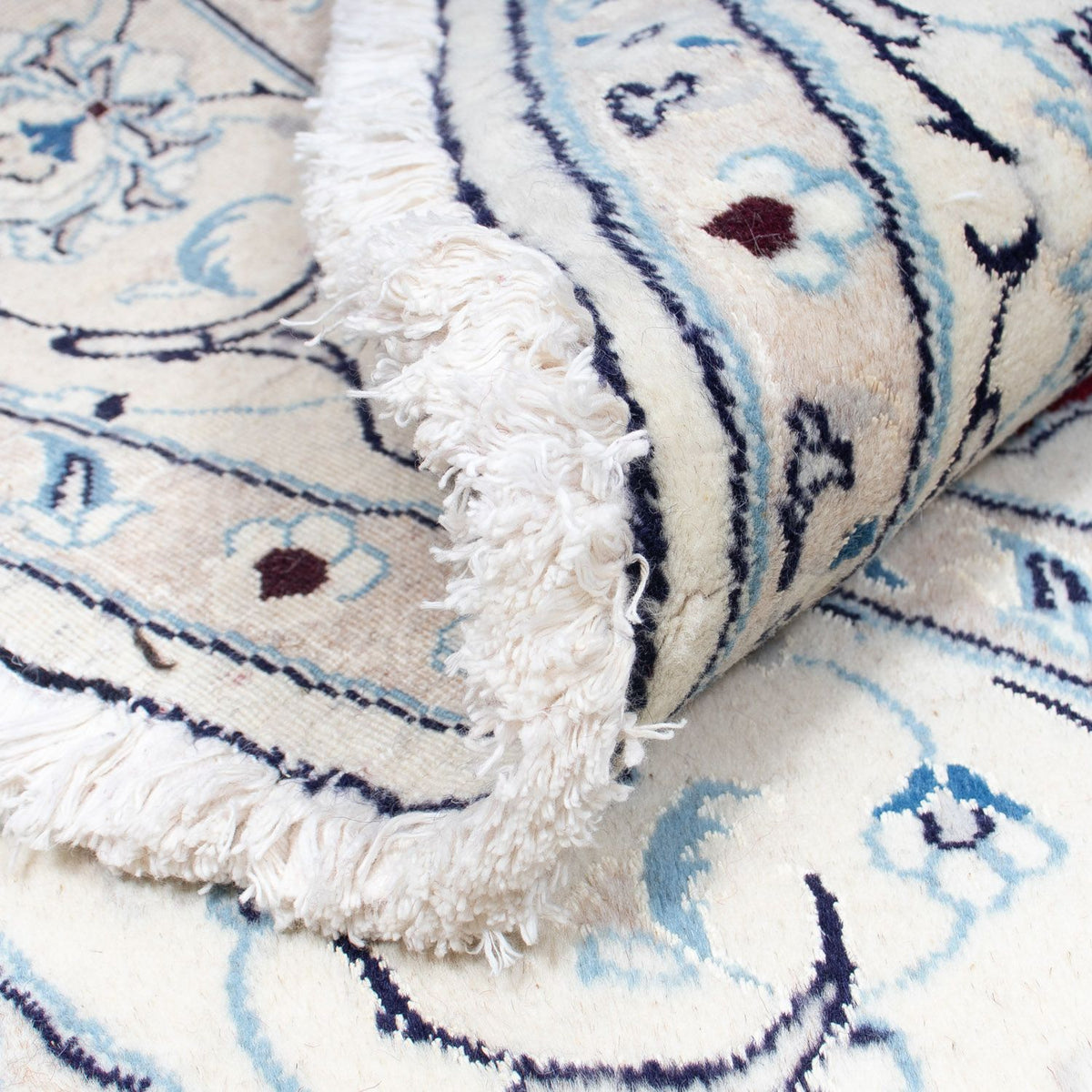 Dywan perski - Nain okrągły  - 245 x 245 cm - ciemna czerwień