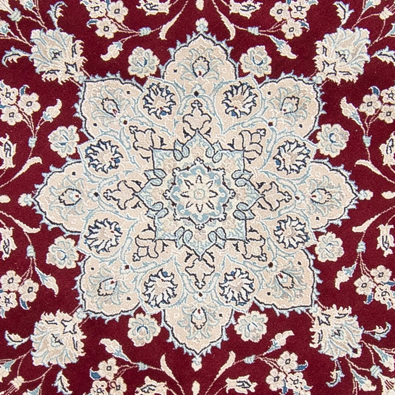Dywan perski - Nain okrągły  - 250 x 250 cm - ciemna czerwień