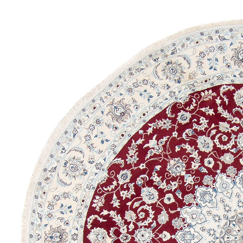 Dywan perski - Nain okrągły  - 300 x 300 cm - ciemna czerwień