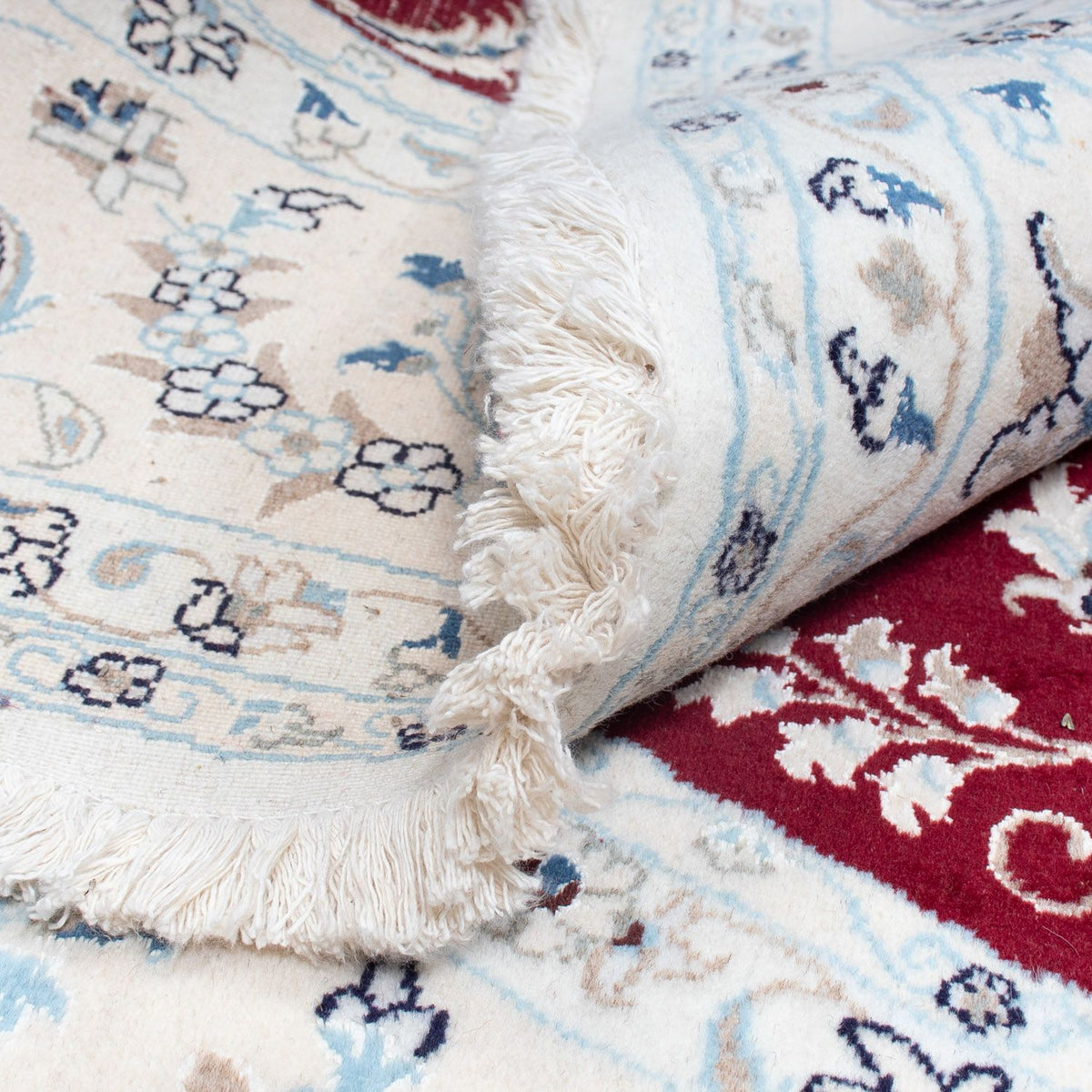 Dywan perski - Nain okrągły  - 300 x 300 cm - ciemna czerwień