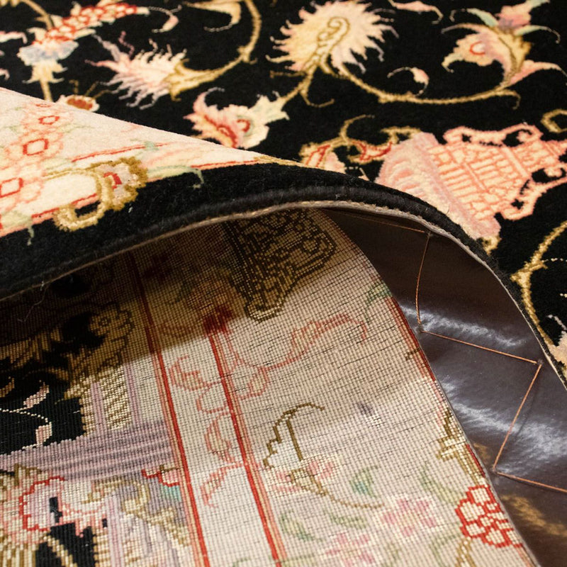 Dywan perski - Tabriz - Królewski - 152 x 101 cm - czarny