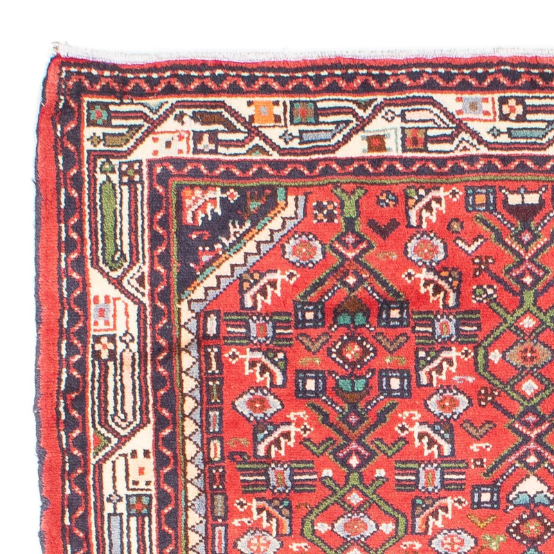 Perski dywan - Nomadyczny - 143 x 104 cm - czerwony