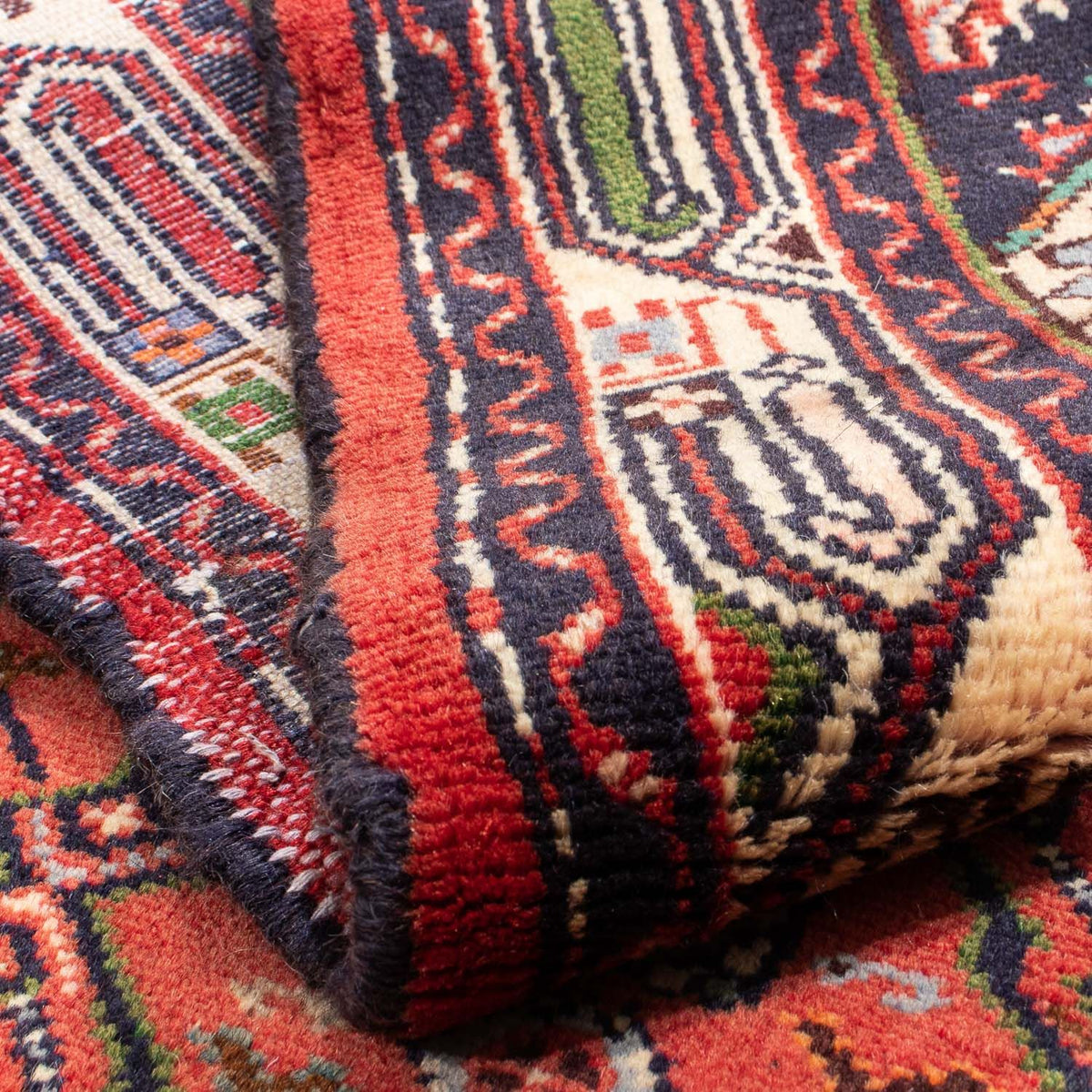 Perski dywan - Nomadyczny - 143 x 104 cm - czerwony