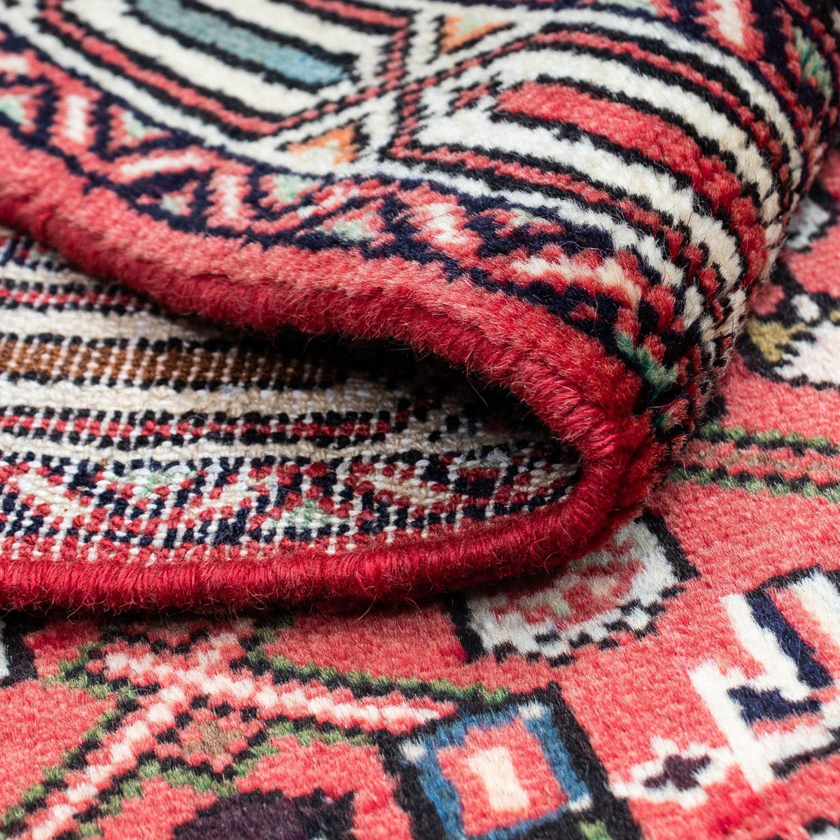 Perski dywan - Nomadyczny - 125 x 80 cm - czerwony