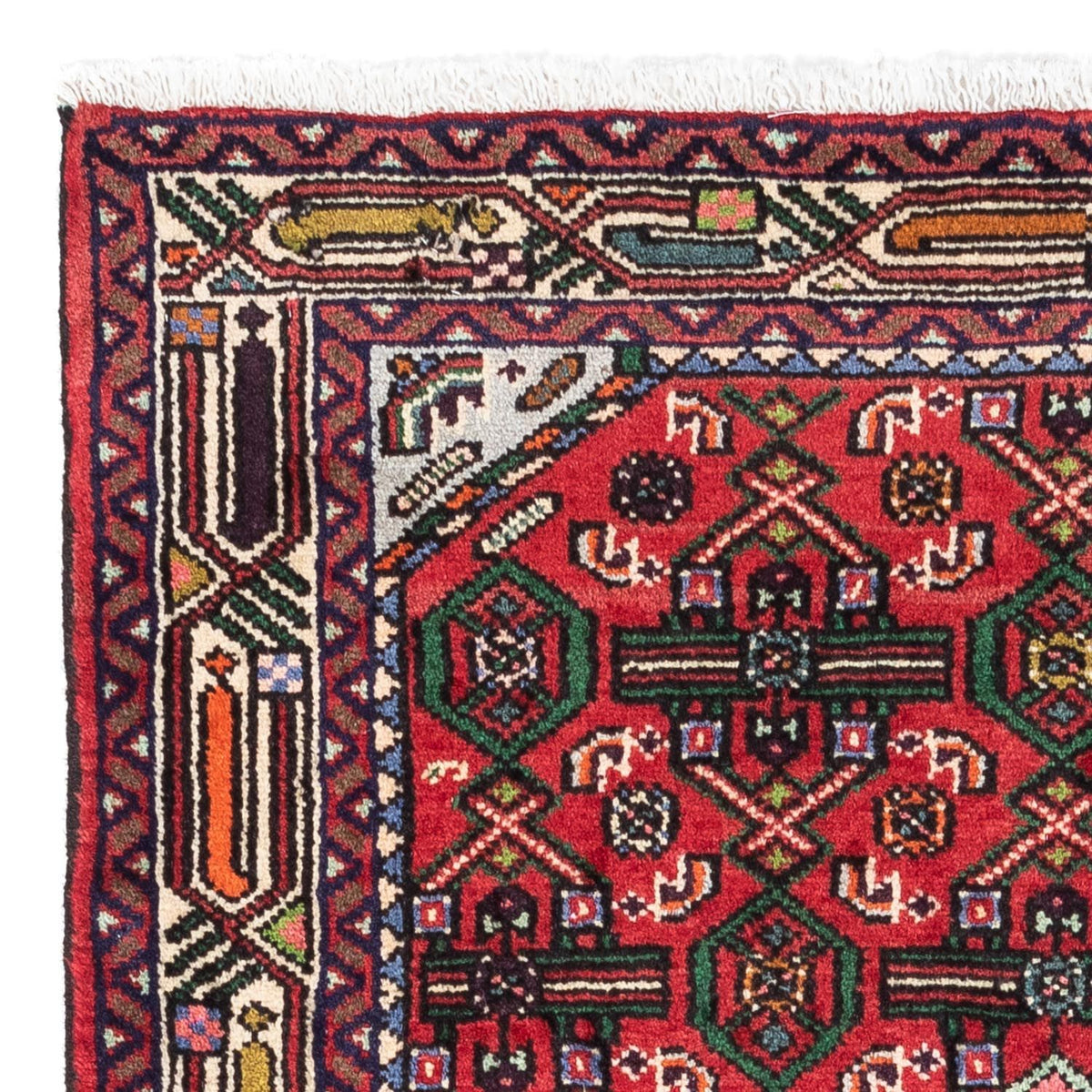 Perski dywan - Nomadyczny - 125 x 80 cm - czerwony