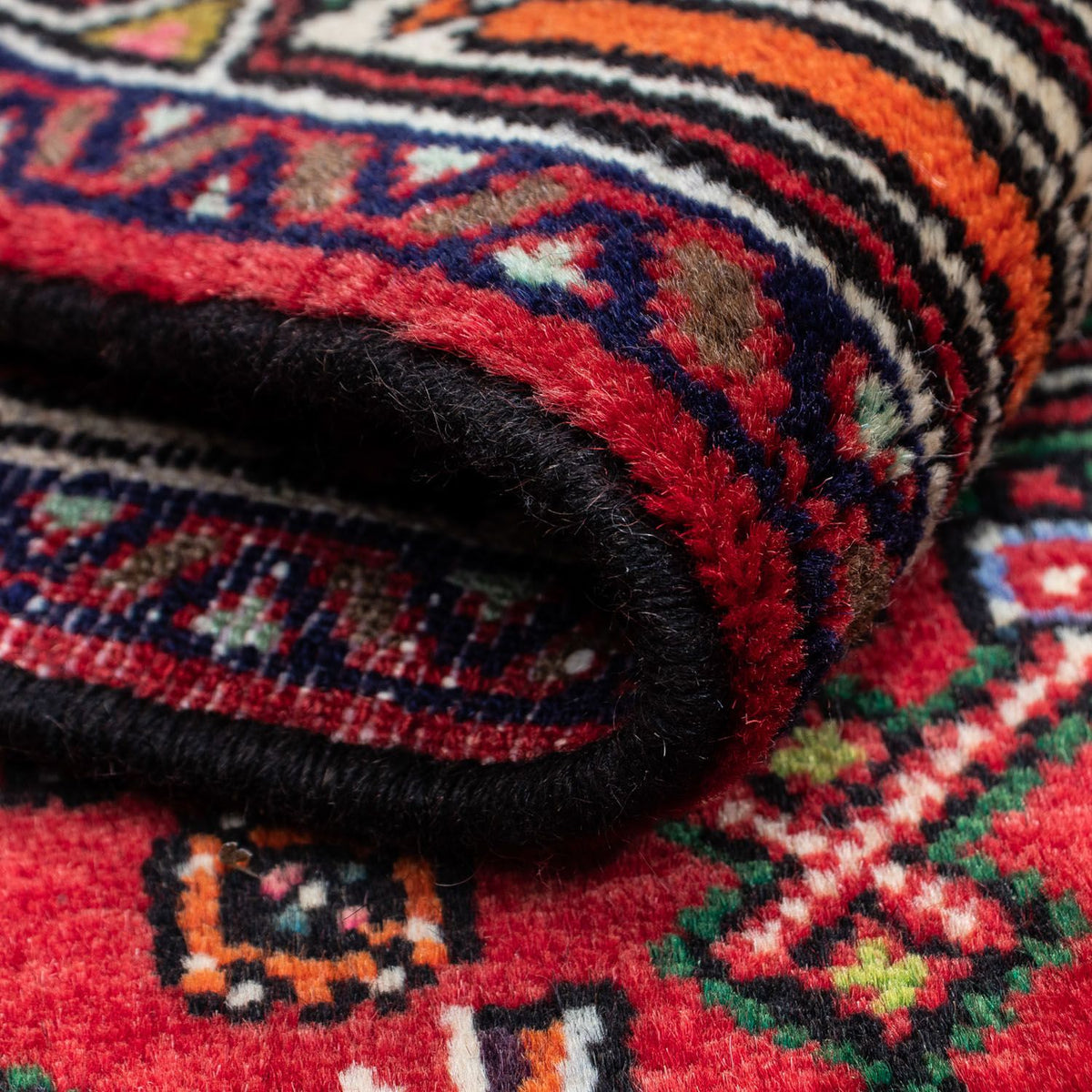 Perski dywan - Nomadyczny - 125 x 80 cm - czerwony