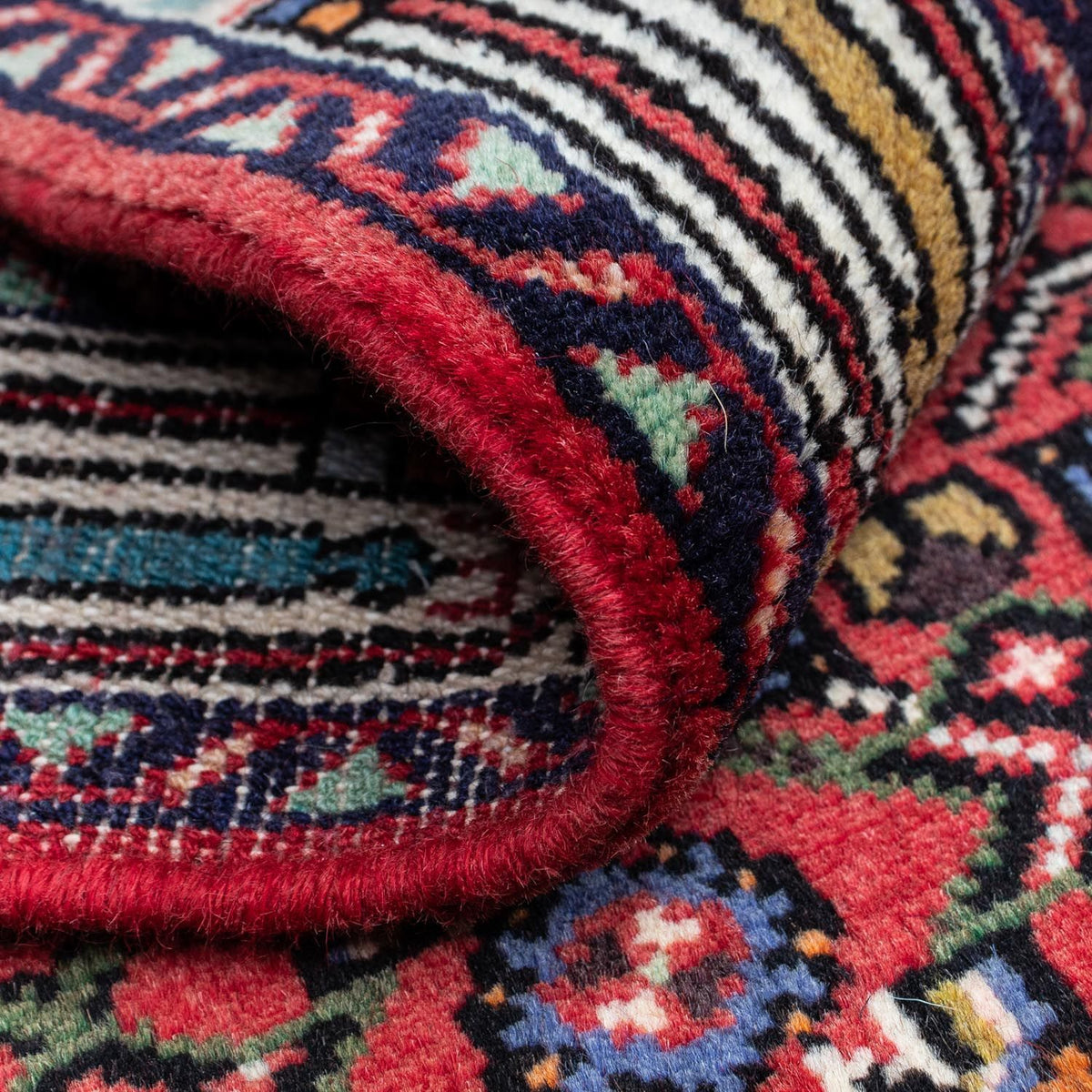 Perski dywan - Nomadyczny - 125 x 80 cm - czerwony