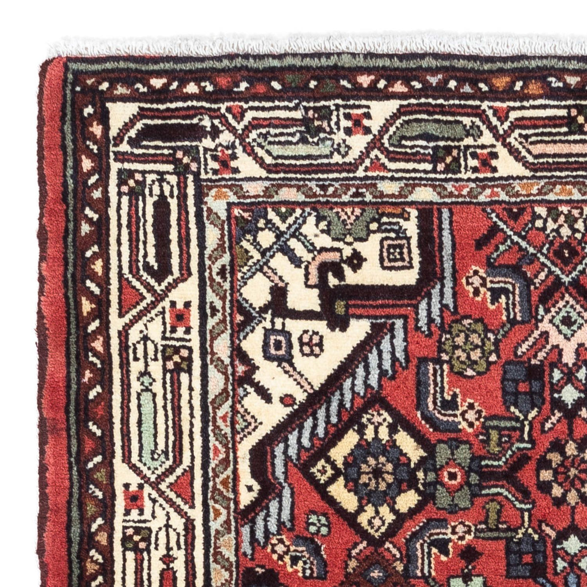 Perski dywan - Nomadyczny - 125 x 80 cm - czerwony