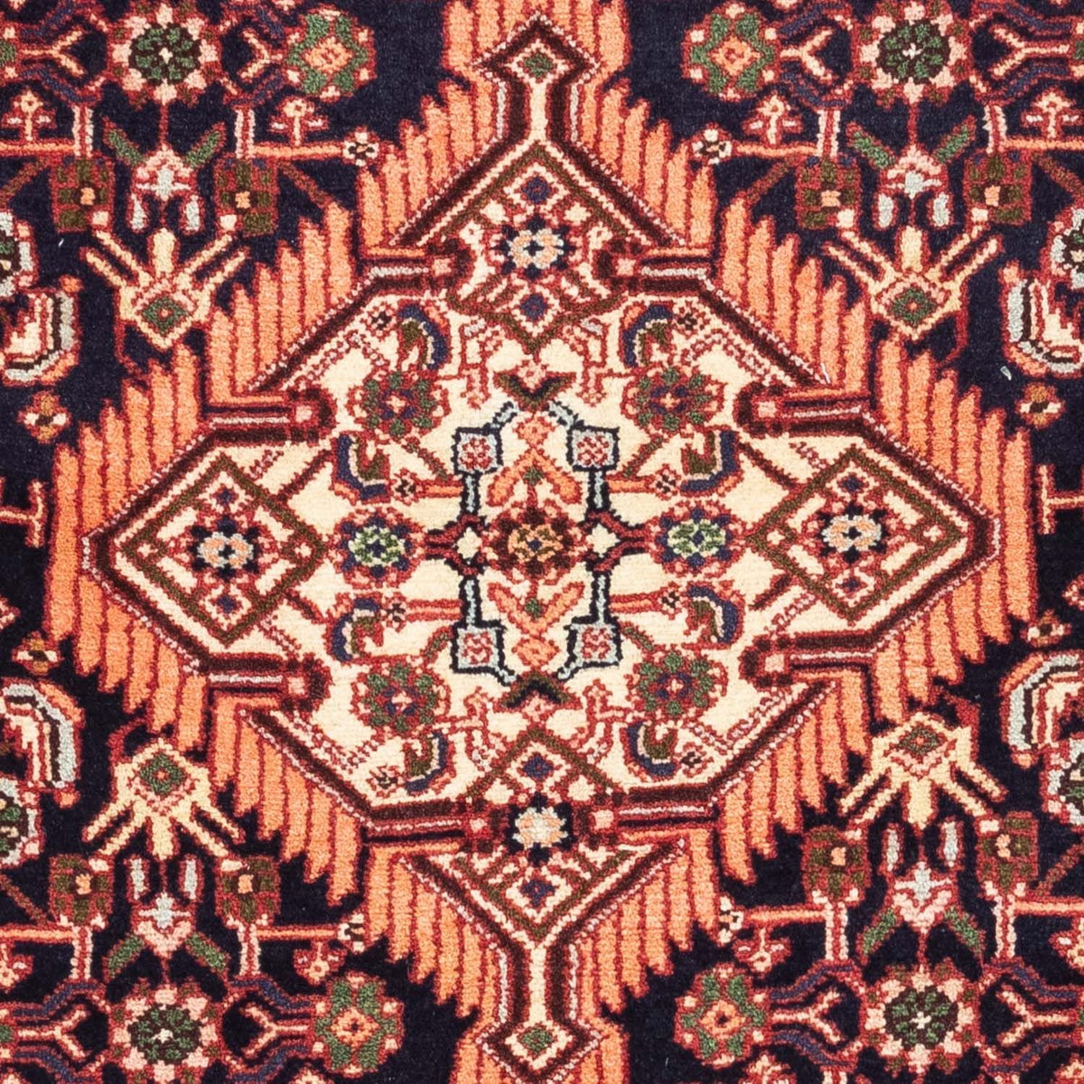 Perski dywan - Nomadyczny - 125 x 80 cm - ciemnoniebieski