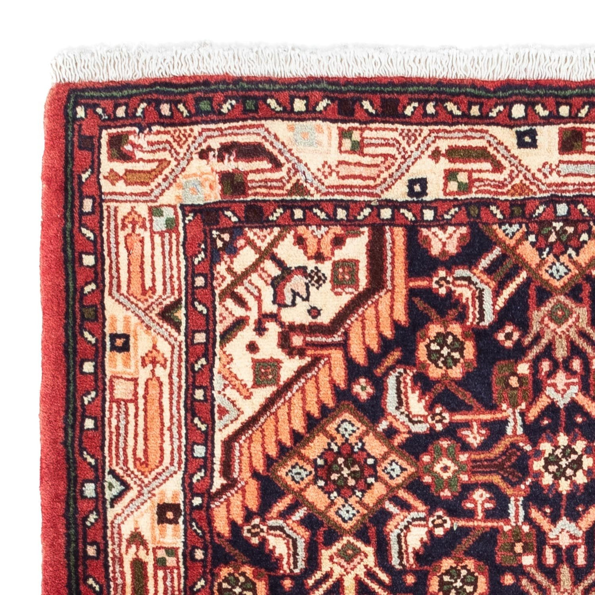 Perski dywan - Nomadyczny - 125 x 80 cm - ciemnoniebieski