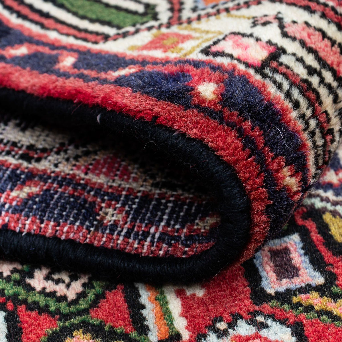 Perski dywan - Nomadyczny - 125 x 80 cm - czerwony