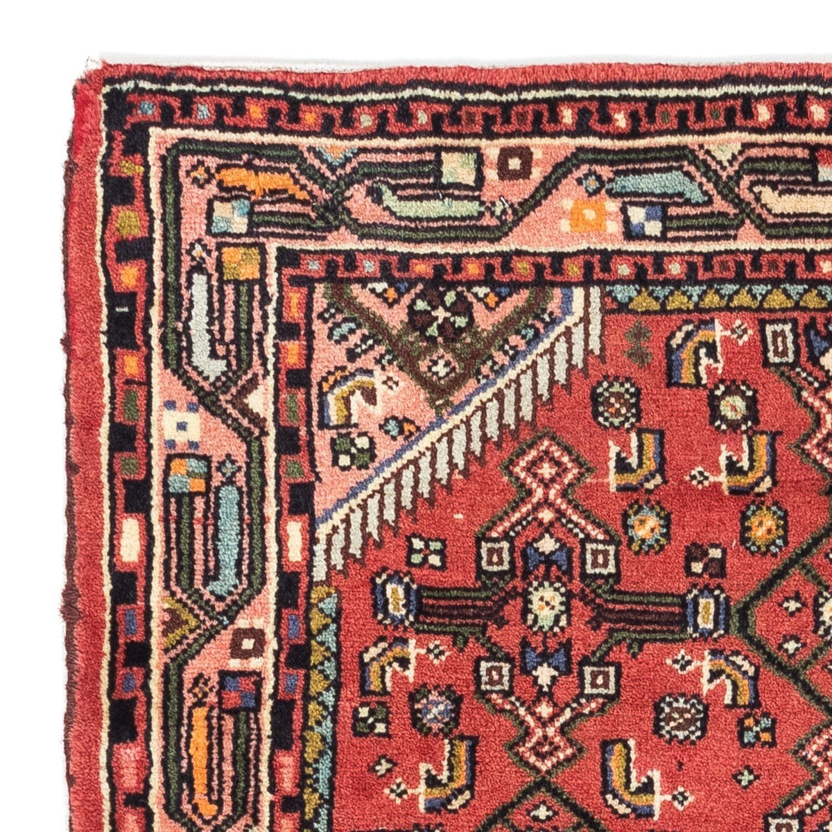 Perski dywan - Nomadyczny - 125 x 80 cm - czerwony