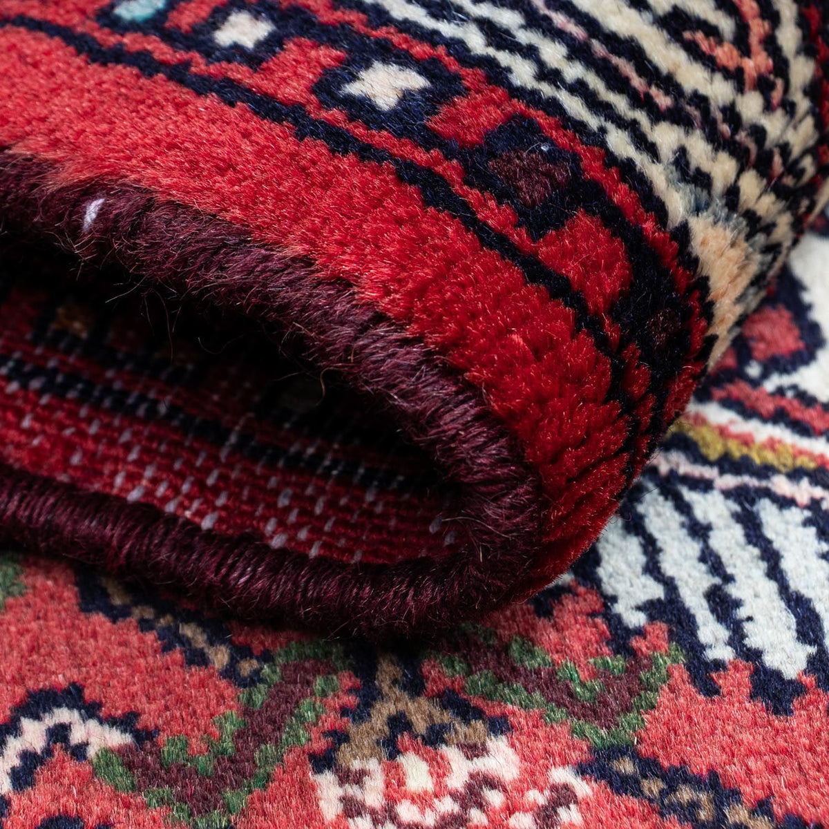 Perski dywan - Nomadyczny - 125 x 80 cm - czerwony