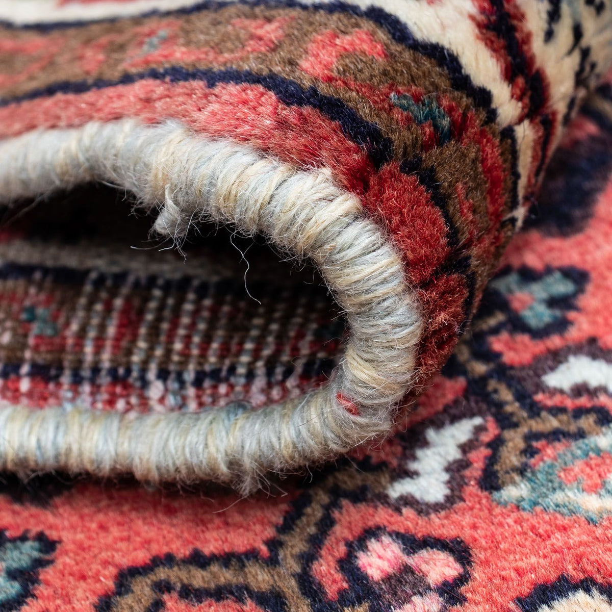 Perski dywan - Nomadyczny - 125 x 80 cm - czerwony