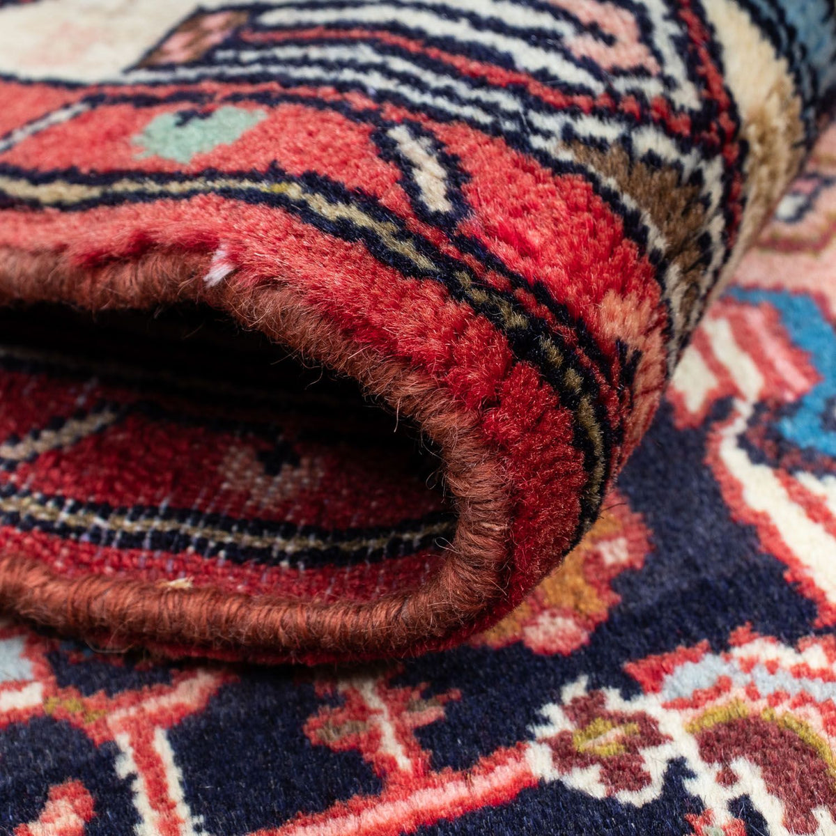 Perski dywan - Nomadyczny - 125 x 80 cm - ciemnoniebieski